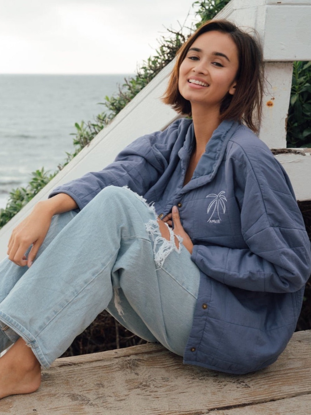 Amuse Society - The Sea Breeze Quilted Jacket L/XL